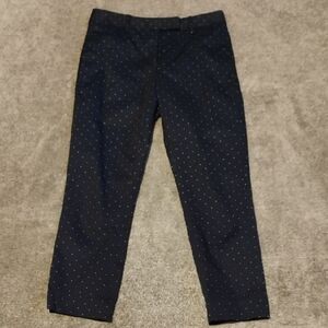 Paul Smith Black Label Navy Polka Dot Cropped Cuffed Pants